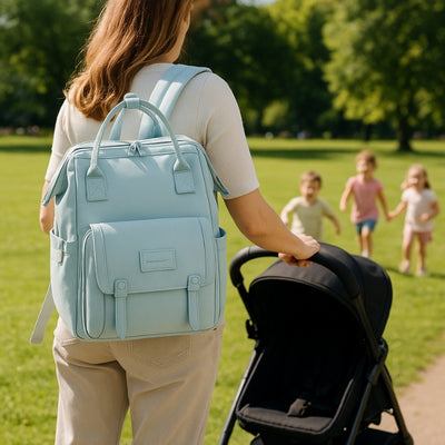 sac a langer bleu