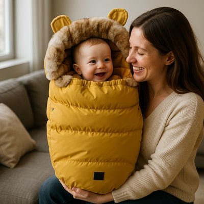 CHANCELIERE POUSSETTE HIVER : Moutarde Glimo™ - Bebe - nise