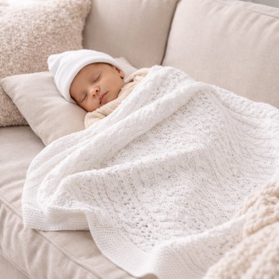 COUVERTURE TRICOT BEBE | Doudou Sleep - Bebe - nise