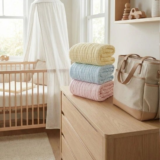 COUVERTURE BEBE EN COTON | 12 COUCHES Auréna™ - Bebe - nise