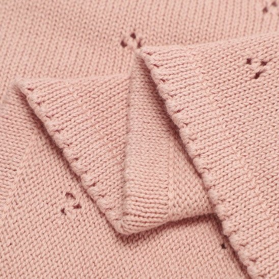 COUVERTURE BEBE EN CROCHET | 100% coton Nacréa™ - Bebe - nise