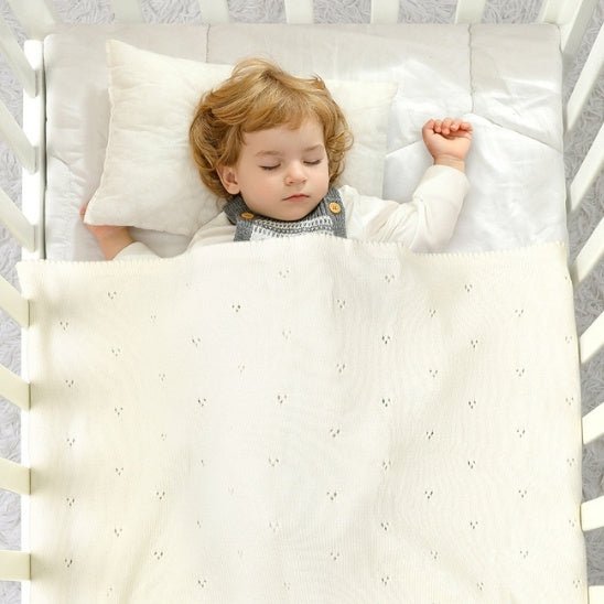 COUVERTURE BEBE EN CROCHET | 100% coton Nacréa™ - Bebe - nise