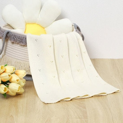 COUVERTURE BEBE EN CROCHET | 100% coton Nacréa™ - Bebe - nise