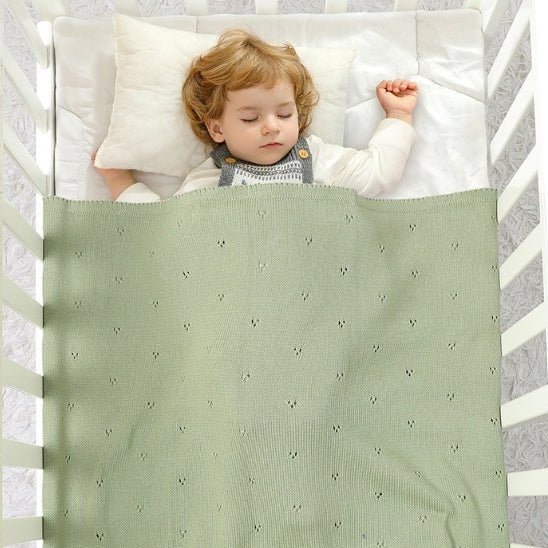 COUVERTURE BEBE EN CROCHET | 100% coton Nacréa™ - Bebe - nise