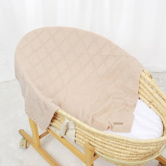 COUVERTURE BEBE EN TRICOT 100% coton | Doudoucocon™ - Bebe - nise