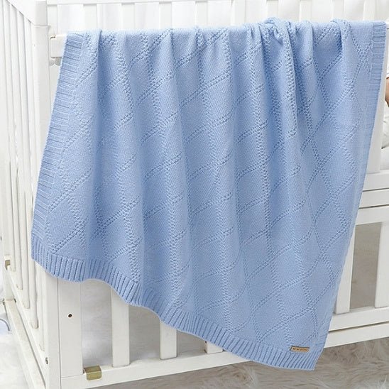 COUVERTURE BEBE EN TRICOT 100% coton | Doudoucocon™ - Bebe - nise