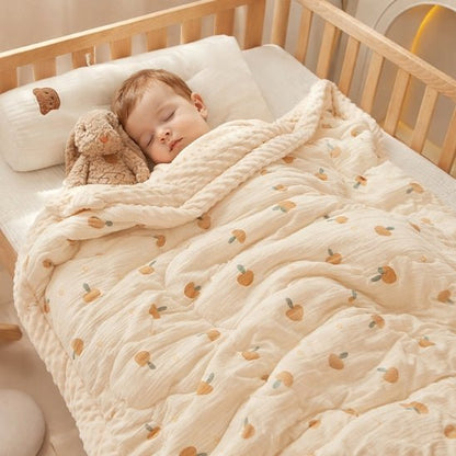 COUVERTURE BEBE GAZE DE COTON | Douceur Naturelle - Bebe - nise