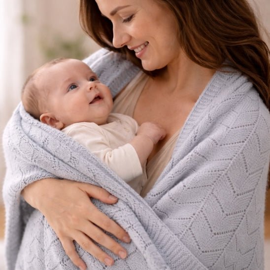 COUVERTURE BÉBÉ TRICOT | PlumiBaby™ - Bebe - nise