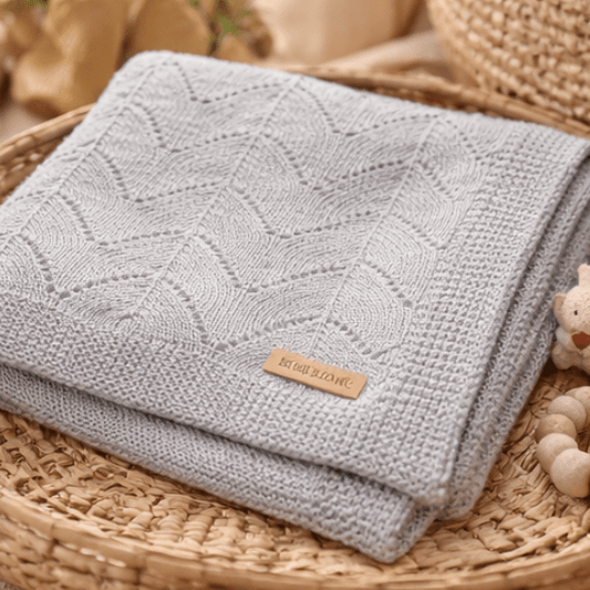 COUVERTURE BÉBÉ TRICOT | PlumiBaby™ - Bebe - nise