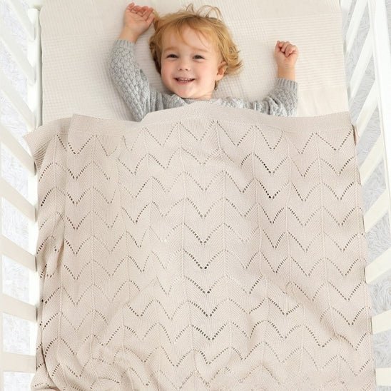 COUVERTURE BÉBÉ TRICOT | PlumiBaby™ - Bebe - nise