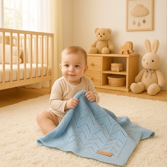 COUVERTURE BÉBÉ TRICOT | PlumiBaby™ - Bebe - nise