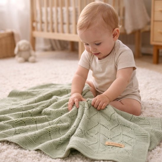 COUVERTURE BÉBÉ TRICOT | PlumiBaby™ - Bebe - nise