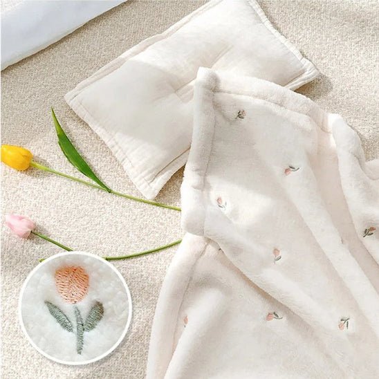 COUVERTURE POLAIRE BEBE | Velours Corail - Bebe - nise