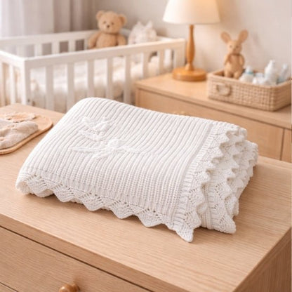 COUVERTURE BEBE AU TRICOT | Douceur Thermorégulatrice - Bebe - nise