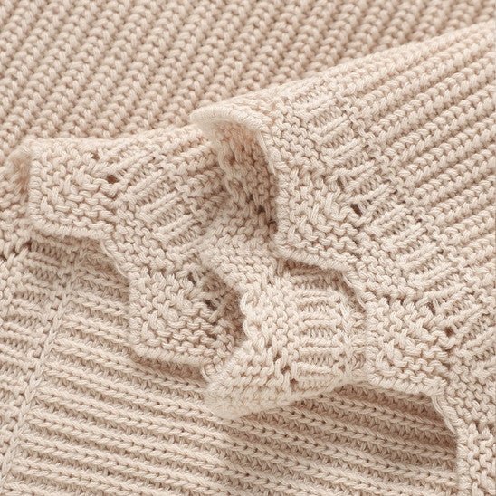 COUVERTURE BEBE AU TRICOT | Douceur Thermorégulatrice - Bebe - nise