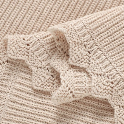 COUVERTURE BEBE AU TRICOT | Douceur Thermorégulatrice - Bebe - nise