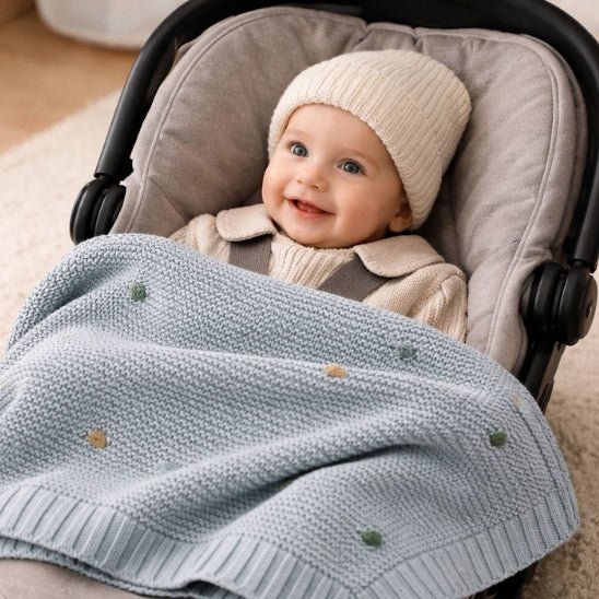 COUVERTURE BEBE AU TRICOT | LinoaBaby™ - Bebe - nise