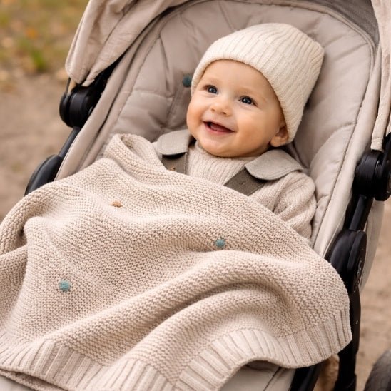 COUVERTURE BEBE AU TRICOT | LinoaBaby™ - Bebe - nise