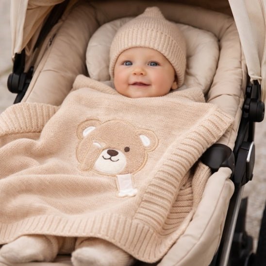 COUVERTURE BEBE TRICOT | Douceur Premium - Bebe - nise