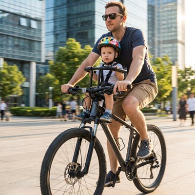 PORTE BEBE VELO | Sécurisé Confortable SafeRide™ - Bebe - nise