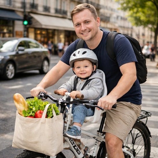PORTE VELO BEBE | Frontal Sécurisé RideKid™ - Bebe - nise