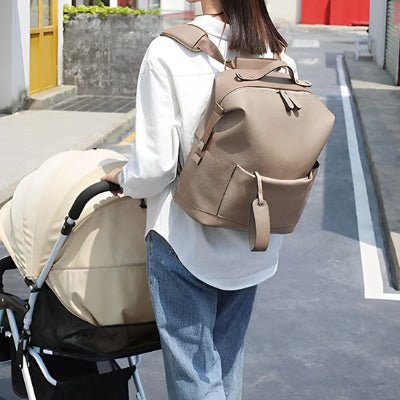 SAC A LANGER CUIR : BABYMOM™ Multifonctionnel - Bebe - nise