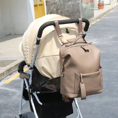 SAC A LANGER CUIR : BABYMOM™ Multifonctionnel - Bebe - nise