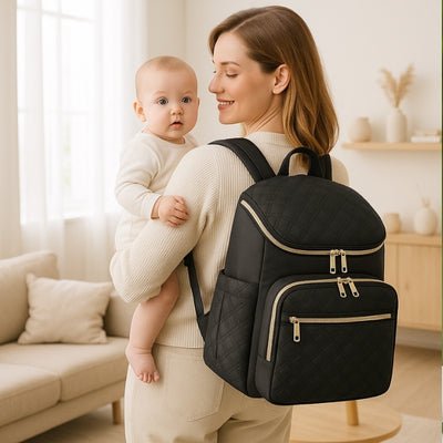 SAC A LANGER NOIR : Clairière™ Elégance et Praticité 2 - Bebe - nise